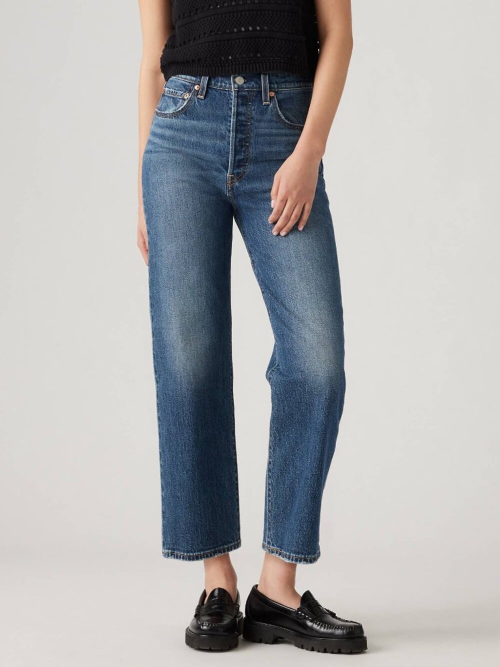 Levi’s ribcage ankle straight jeans